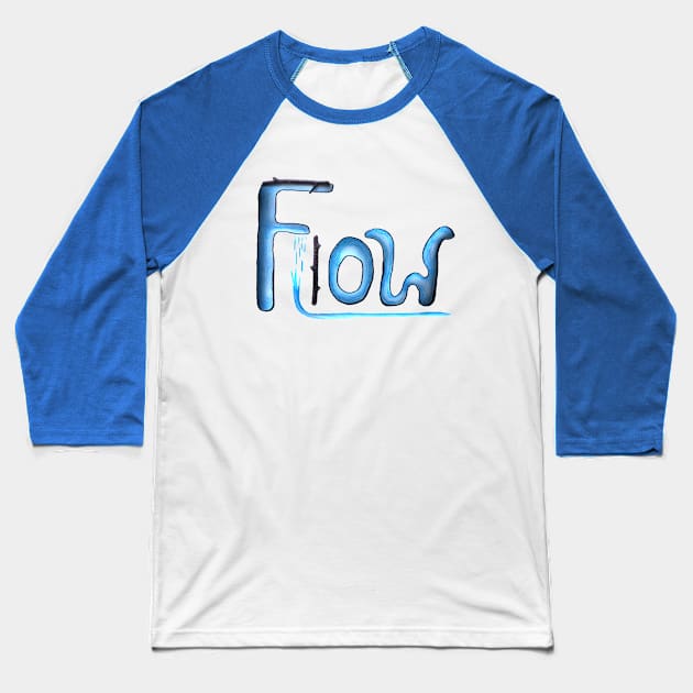 Flow Baseball T-Shirt by IanWylie87